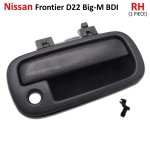 มือดึงอันนอก มือจับนอก มือเปิดนอกประตู ด้านหน้า-ข้างขวา 1 ชิ้น สีดำ สำหรับ Nissan Frontier D22 Big-M BDI ปี 1998-2005